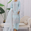 Viera The Organza Story By Sada E Noor Stitched 3 Piece Luxury Prets Vol-01 Collection'2025-Viery-01-Sky Blue