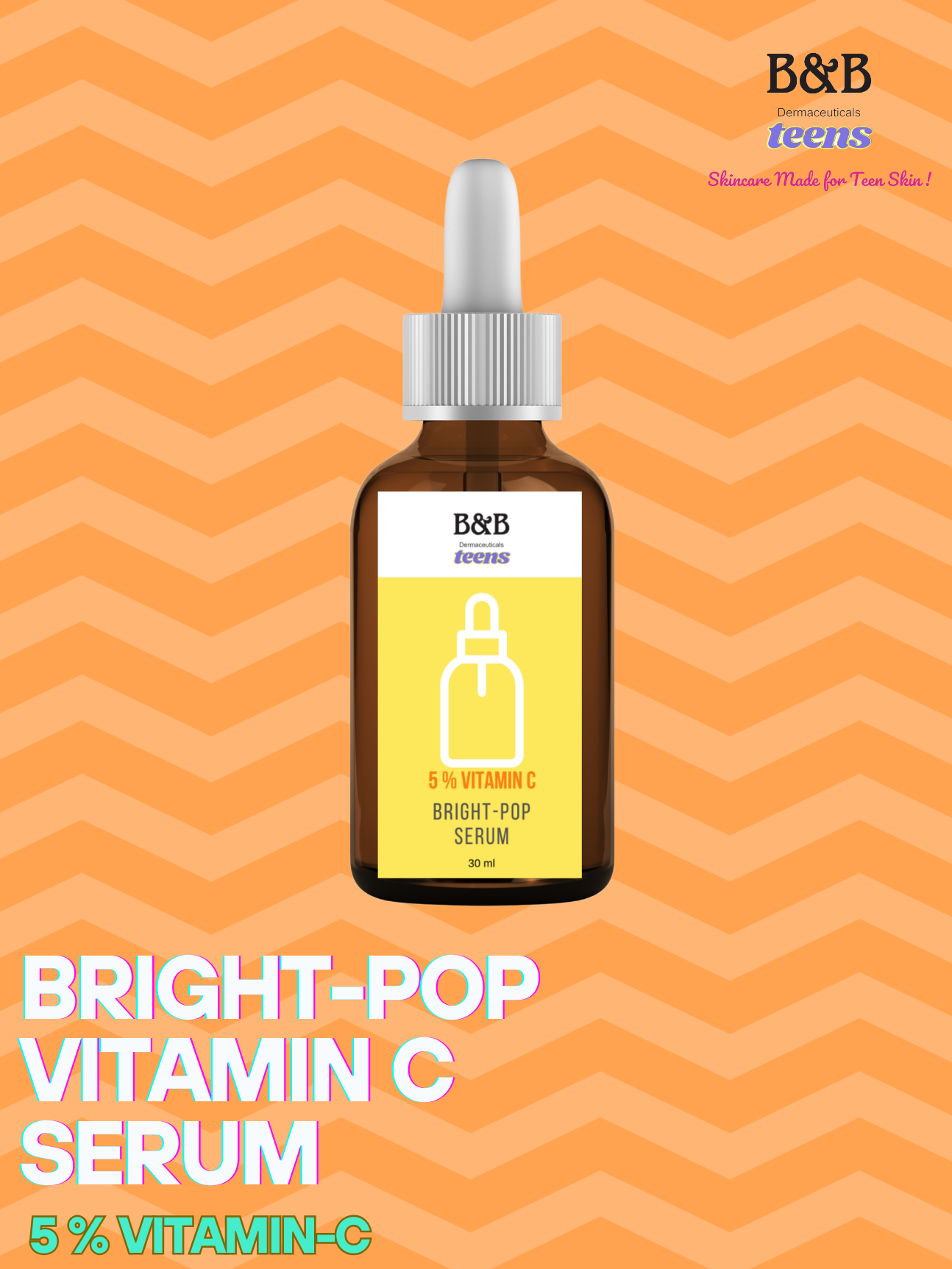 B&B Derma - Bright Pop Vitamin C Serum ( 5% Vitamin-C Serum )
