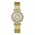 Guess Muse Gold Stainless Steel Silver Dial Quartz Watch for Ladies - W1008L2