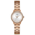 Guess Chelsea Rose Gold Stainless Steel Silver Dial Quartz Watch for Ladies - W1209L3