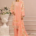 Bin Saeed Stitched 3 Piece Exclusive Emb Lawn Vol-02 Collection-WC-1564-Pink