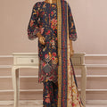 Bin Saeed Stitched 3 Piece Exclusive Emb Lawn Vol-03 Collection-WC-1706-Blue