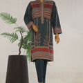 Bin Saeed Stitched 3 Piece Exclusive Emb Lawn With Coat Vol-02 Collection-WC-1736-Blue
