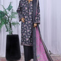 Bin Saeed Stitched 3 Piece Printed Cotton Vol-05 Collection'2025-WC-2509-Black
