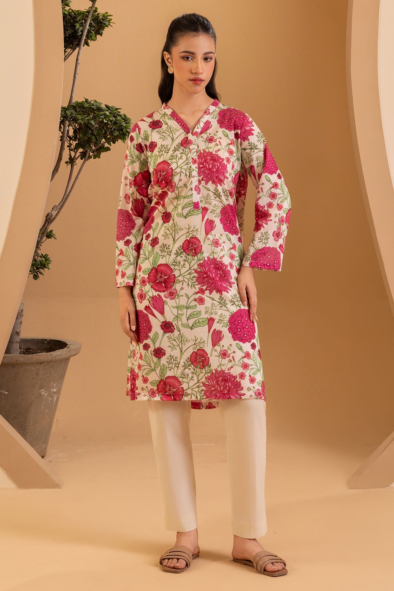 Zellbury Stitched Shirts Summer Lawn Suit-WPS2611901