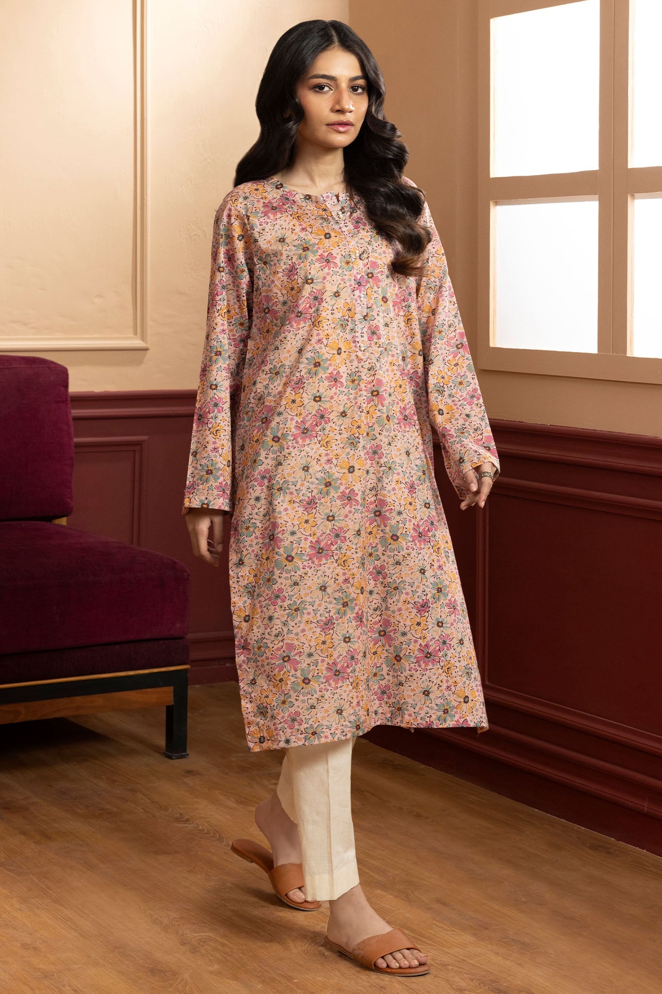 Zellbury Stitched Shirts Summer Lawn Suit-WPS2611904