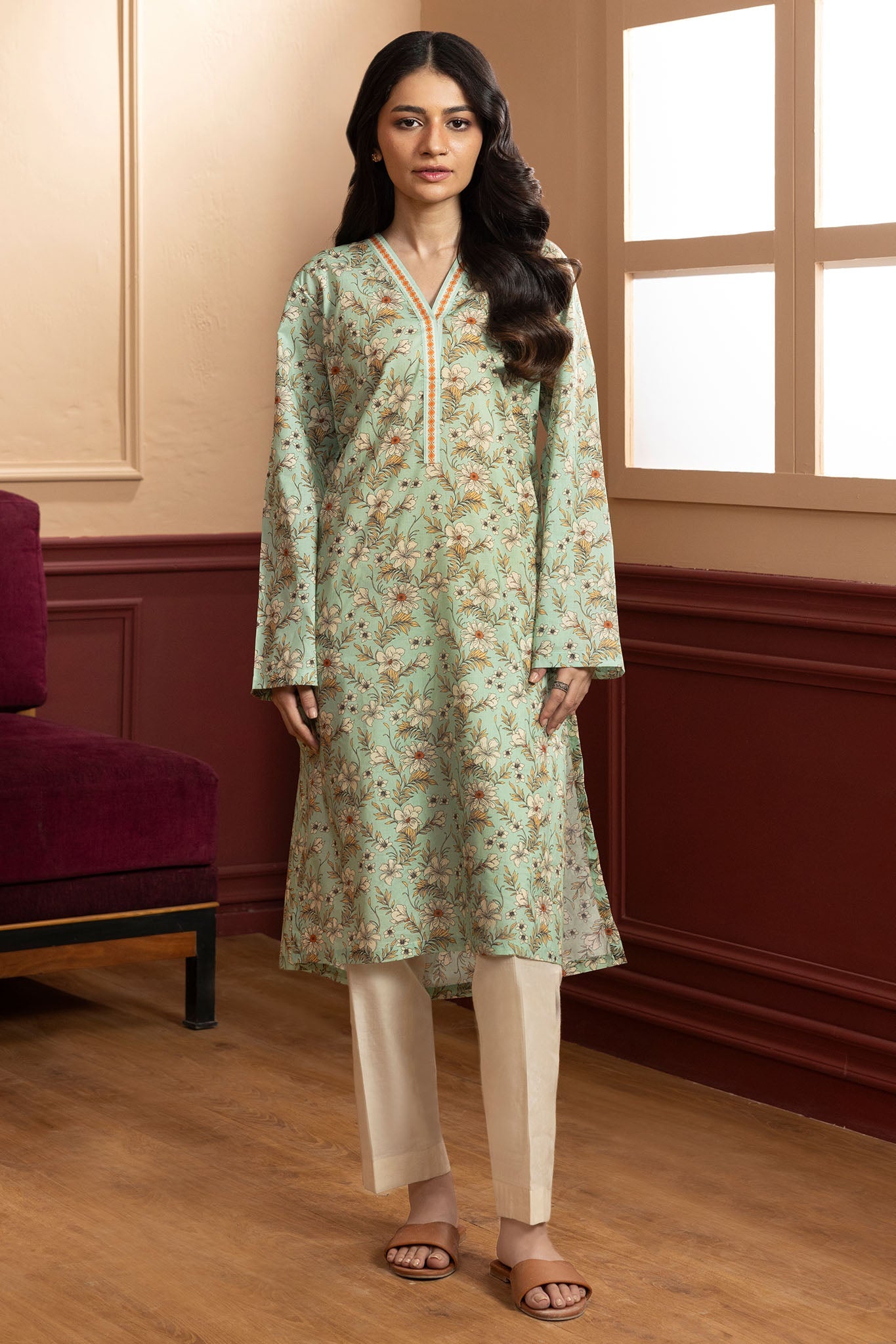 Zellbury Stitched Shirts Summer Lawn Suit-WPS2611968