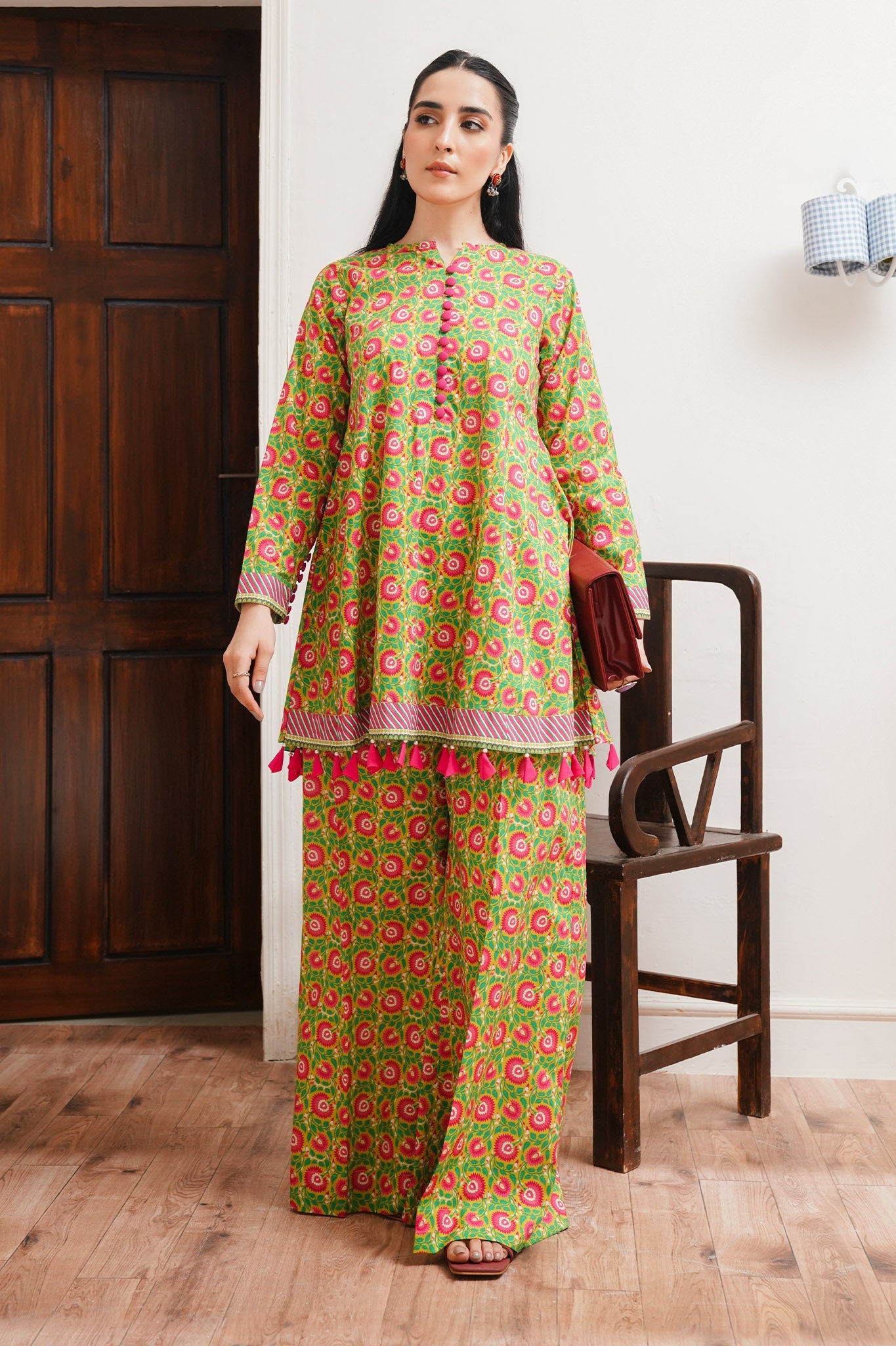 Zellbury Unstitched 2 Piece Digital Printed & Embroidered Cambric Collection'2024-WU-013