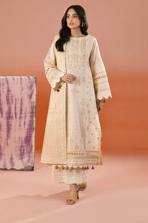 Zellbury Unstitched 3 Piece Dyed Cotton Collection'2025-WUC-0057