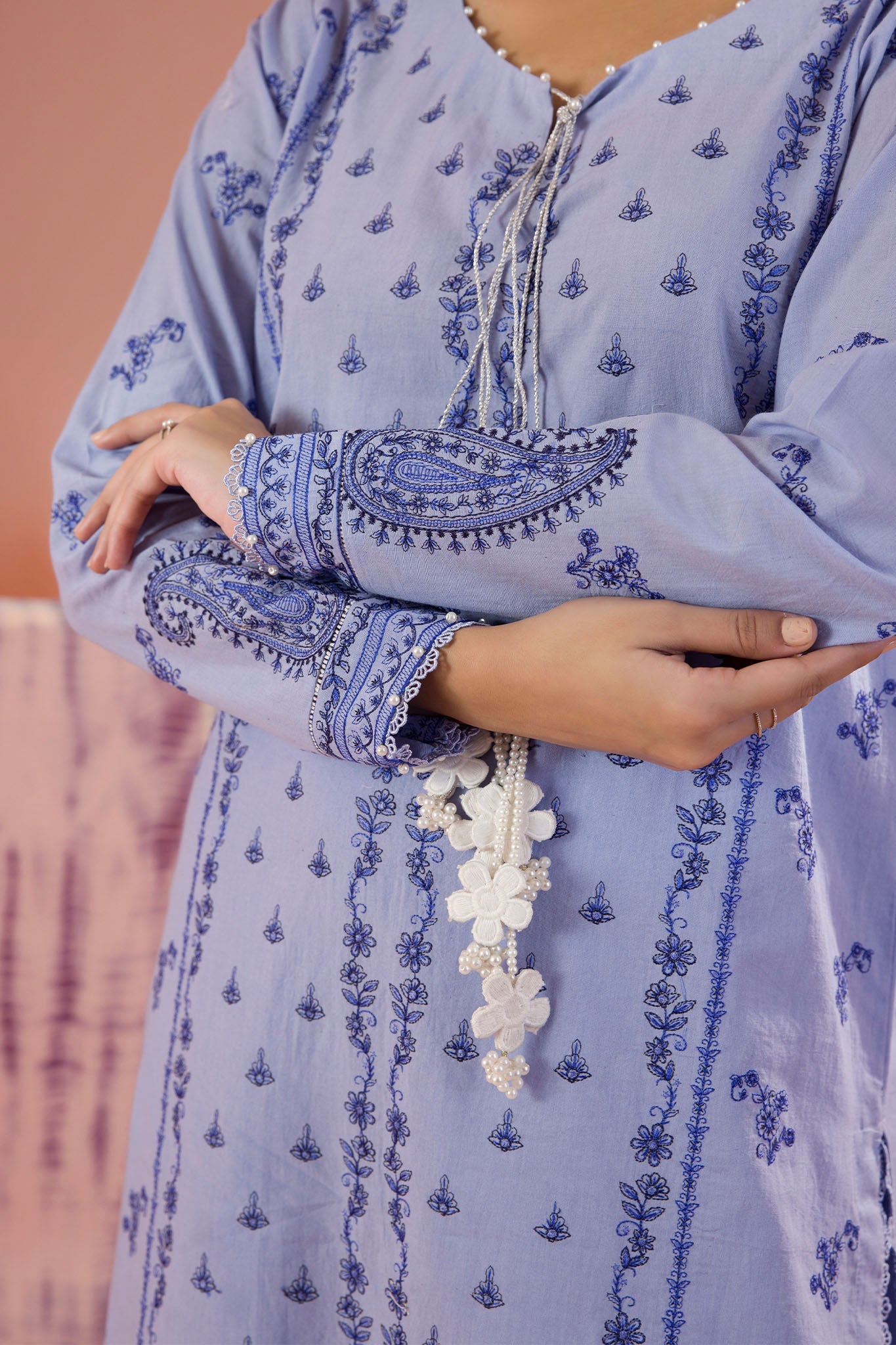 Zellbury Unstitched 3 Piece Dyed Cotton Collection'2025-WUC-0068