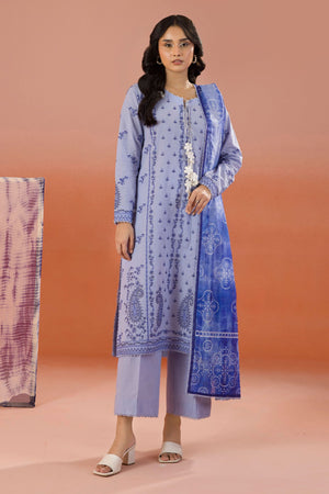 Zellbury Unstitched 3 Piece Dyed Cotton Collection'2025-WUC-0068