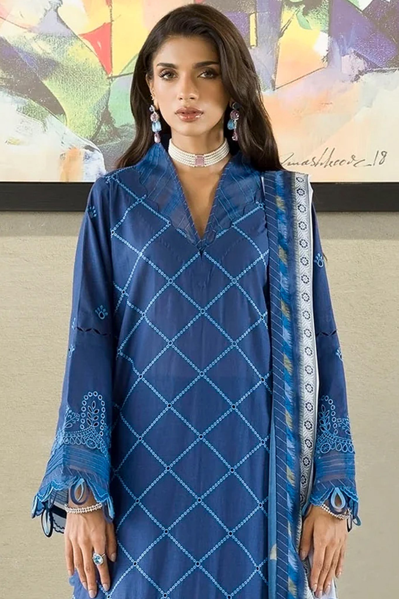 Zellbury Unstitched 3 Piece Chikankari Cotton Vol-04 Collection'2025-WUC-0076