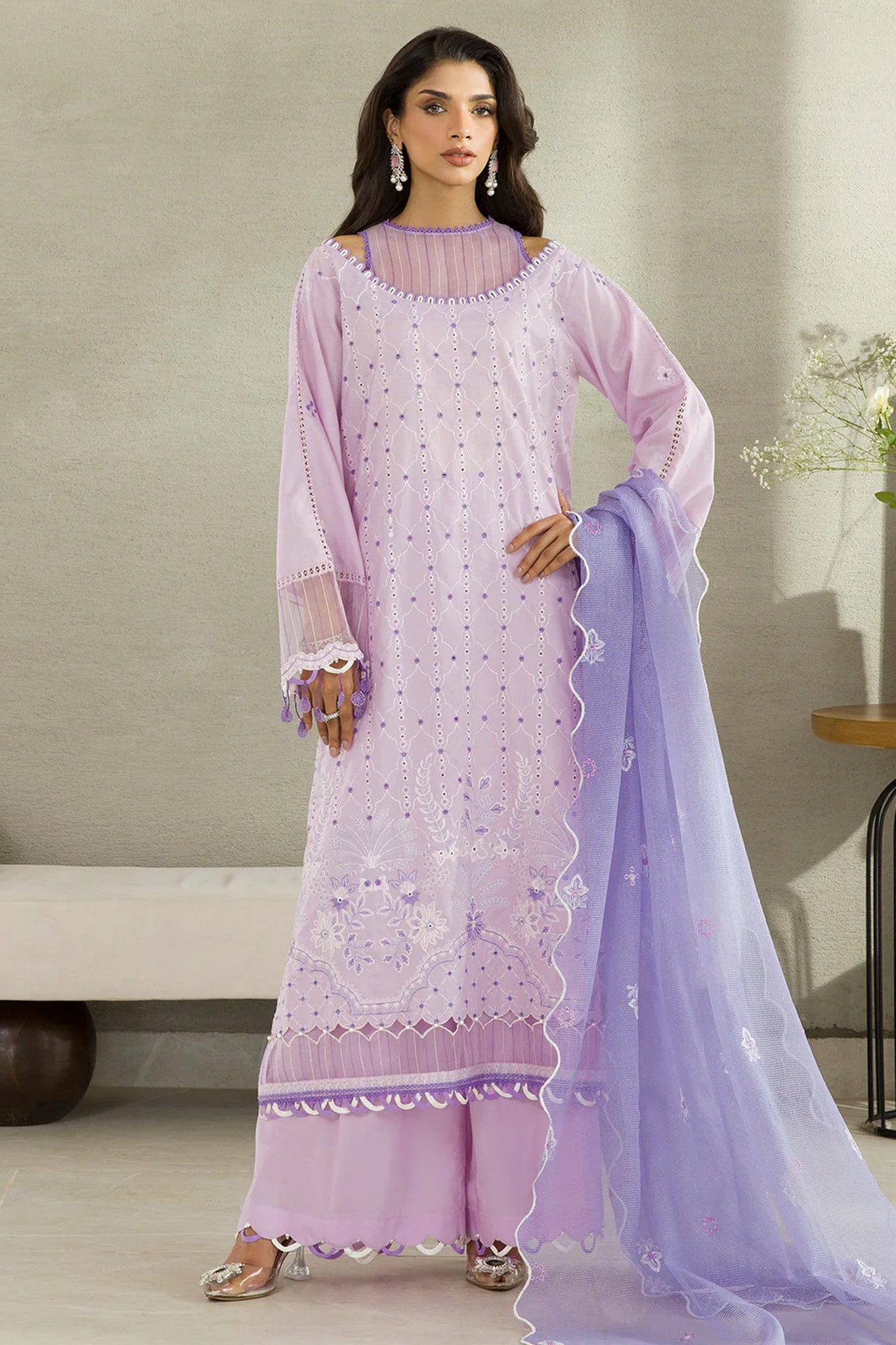 Zellbury Unstitched 3 Piece Chikankari Cotton Vol-04 Collection'2025-WUC-0082