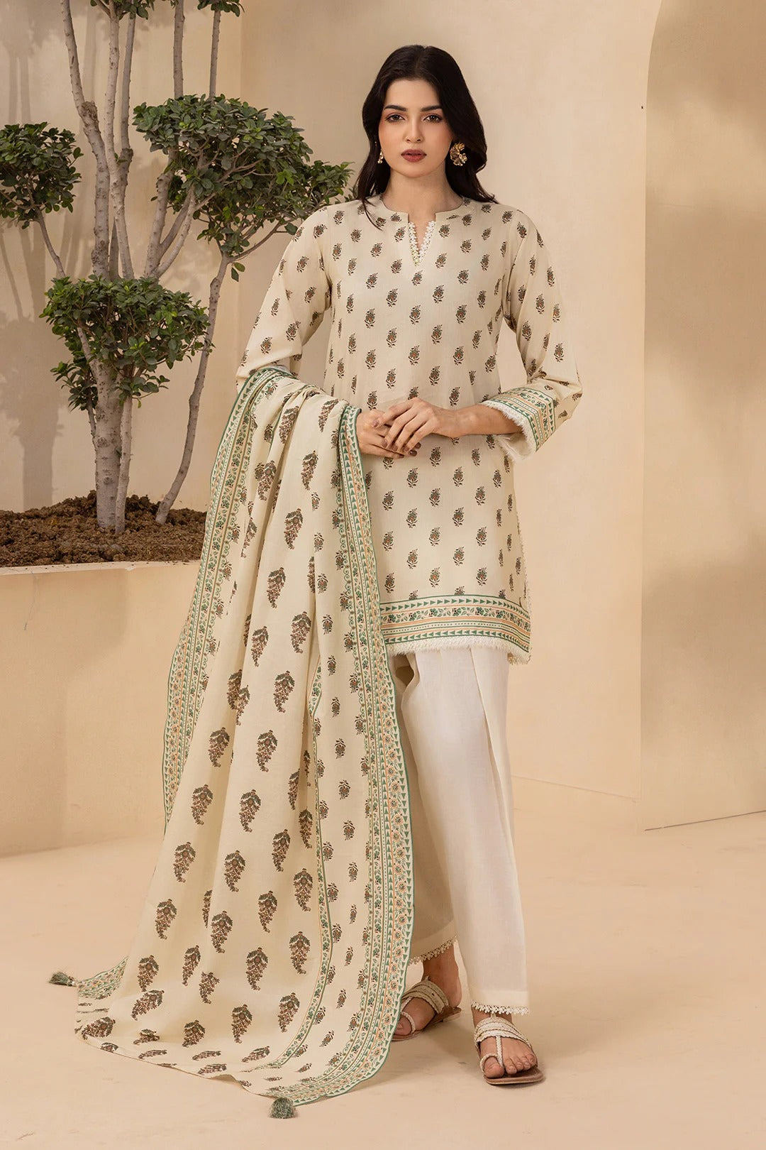 Zellbury Unstitched 2 Piece Lawn Vol-03 Suit-WUS26X20591