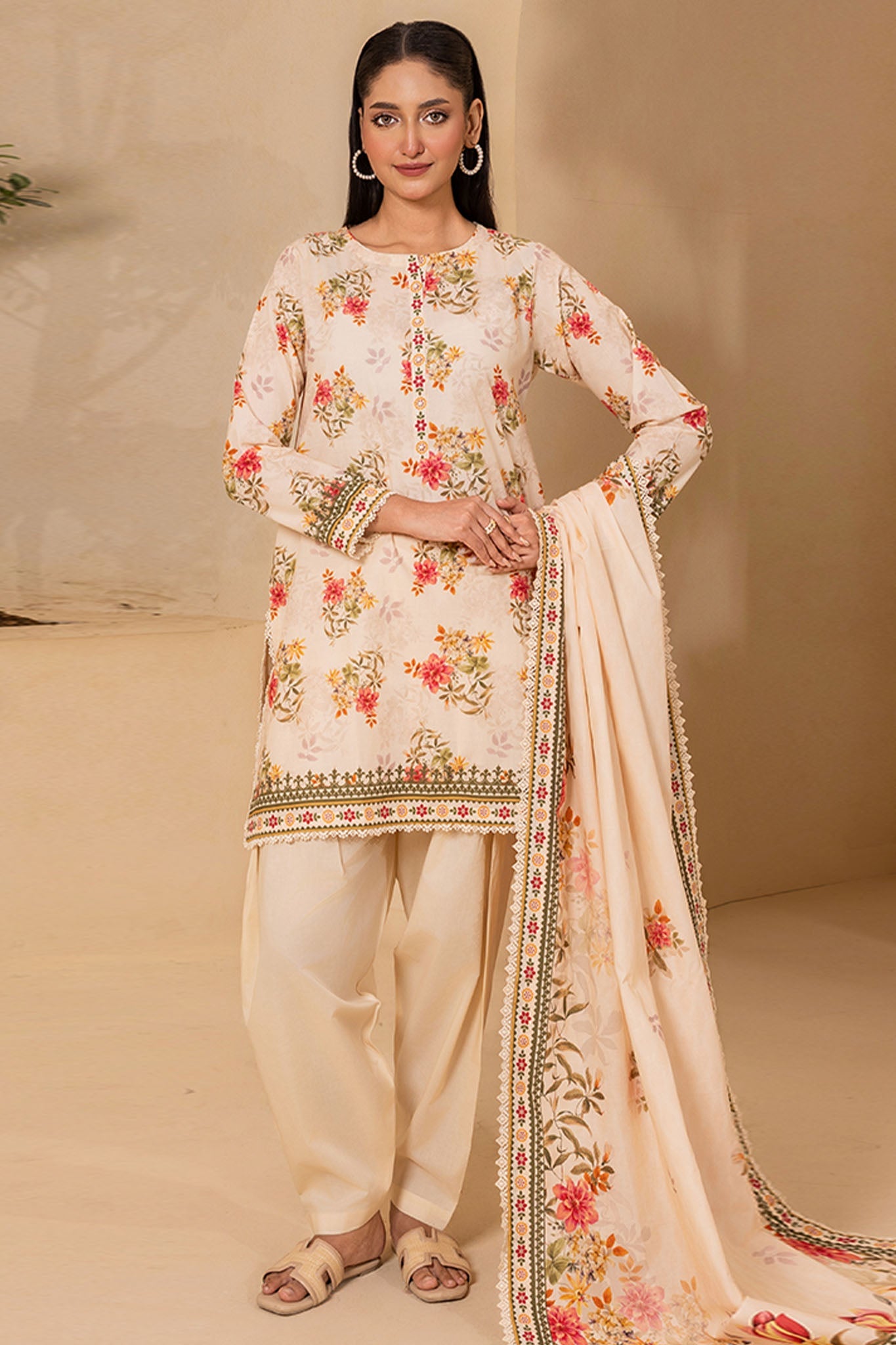 Zellbury Unstitched 2 Piece Lawn Suit-WUS-20732