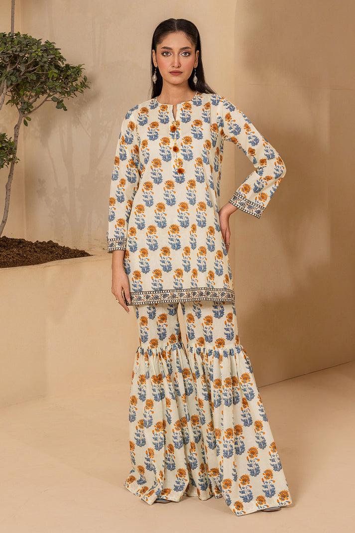 Zellbury Unstitched 2 Piece Lawn Suit-WUS-20734