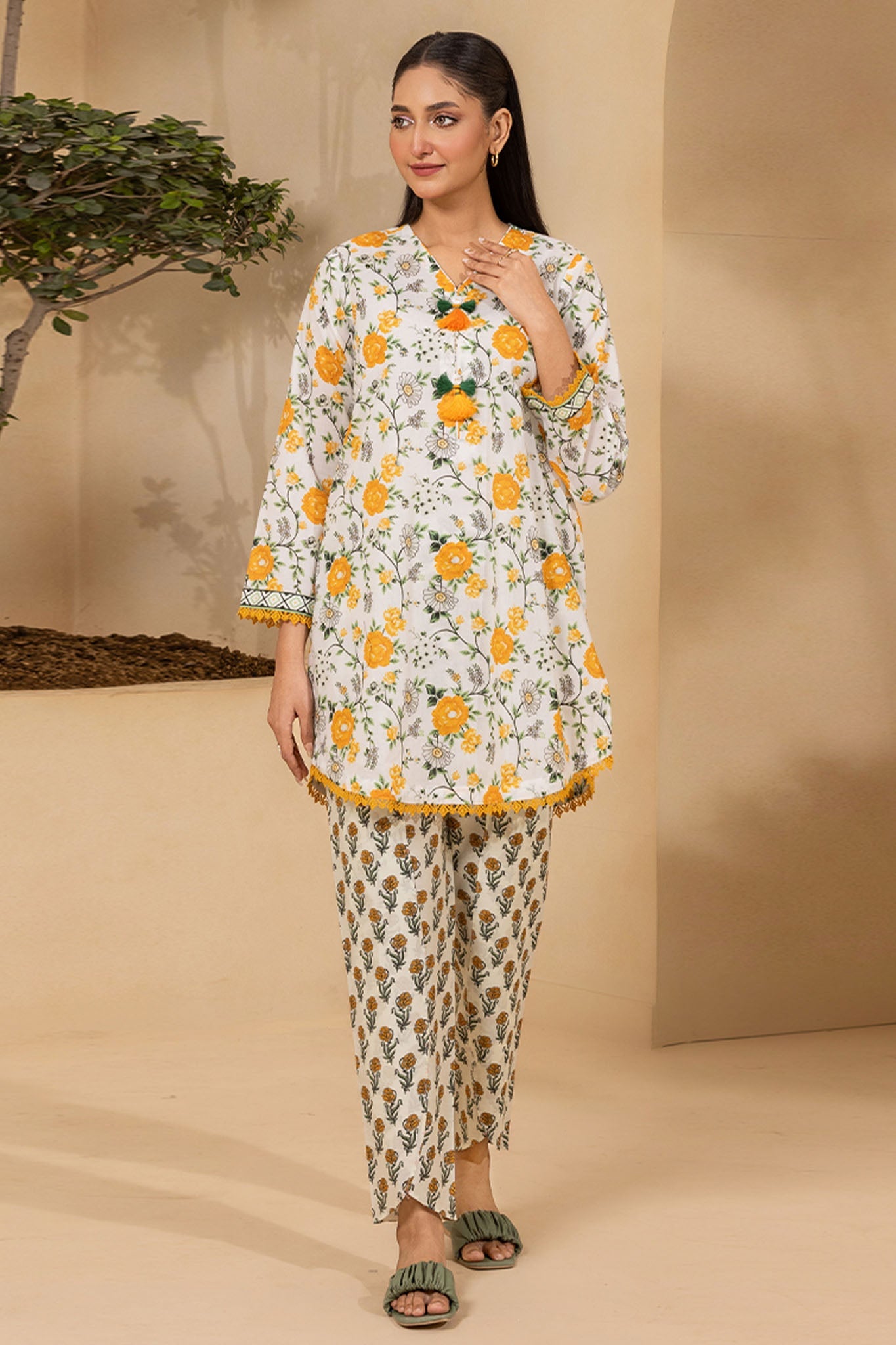 Zellbury Unstitched 2 Piece Lawn Suit-WUS-20736