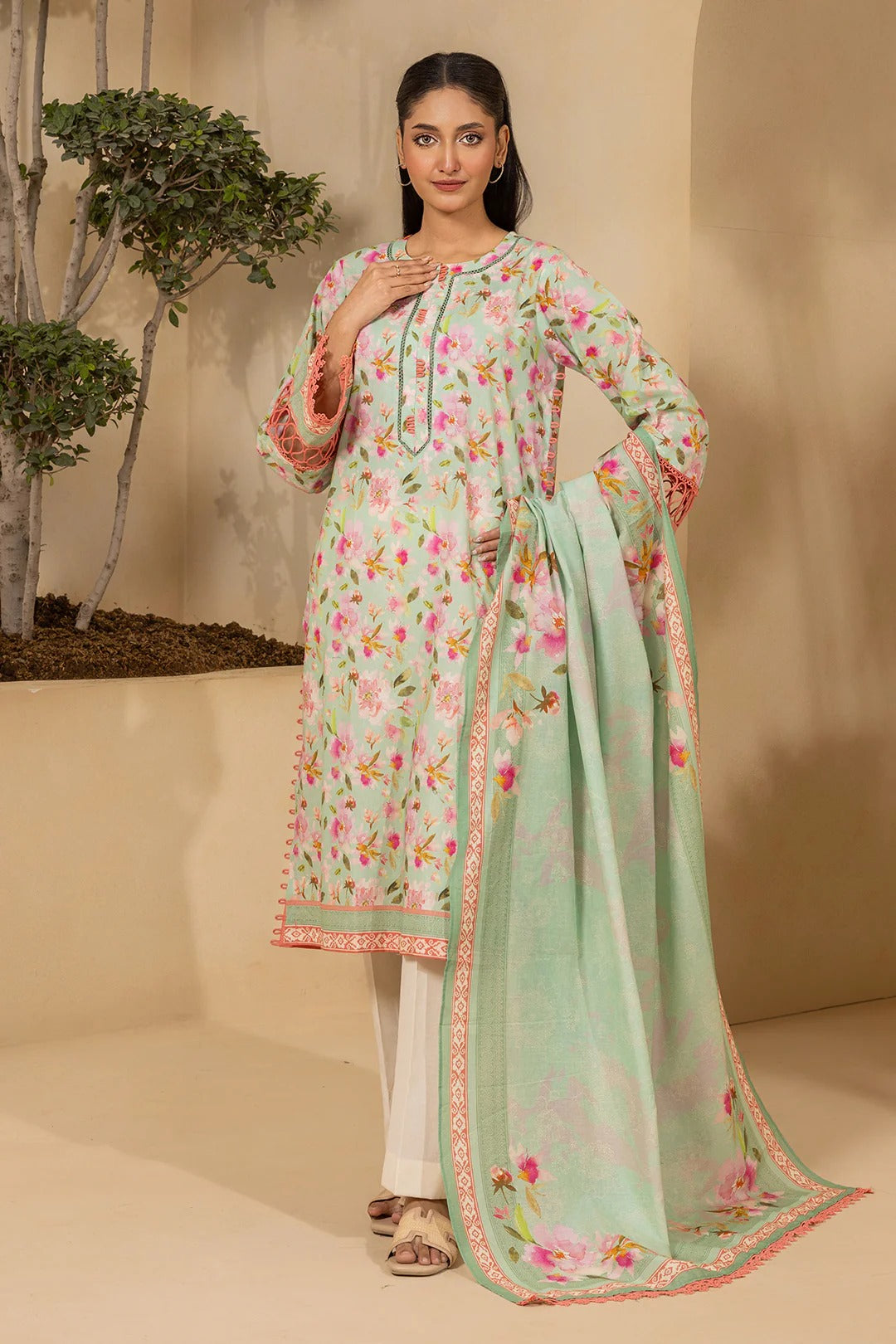 Zellbury Unstitched 2 Piece Lawn Vol-03 Suit-WUS26X20802