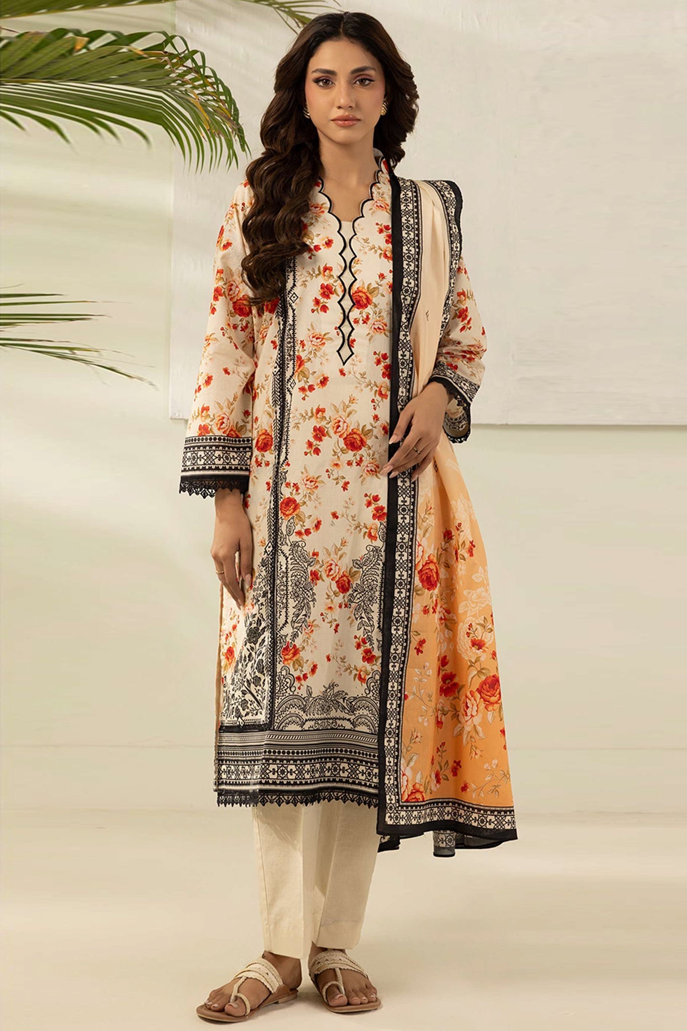 Zellbury Unstitched 3 Piece Digital Printed Lawn Suit-WUS26X30421
