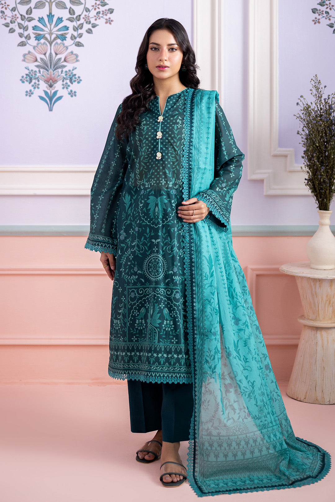 Zellbury Unstitched 3 Piece Lawn Edit 4 Suit-WUS26X30541