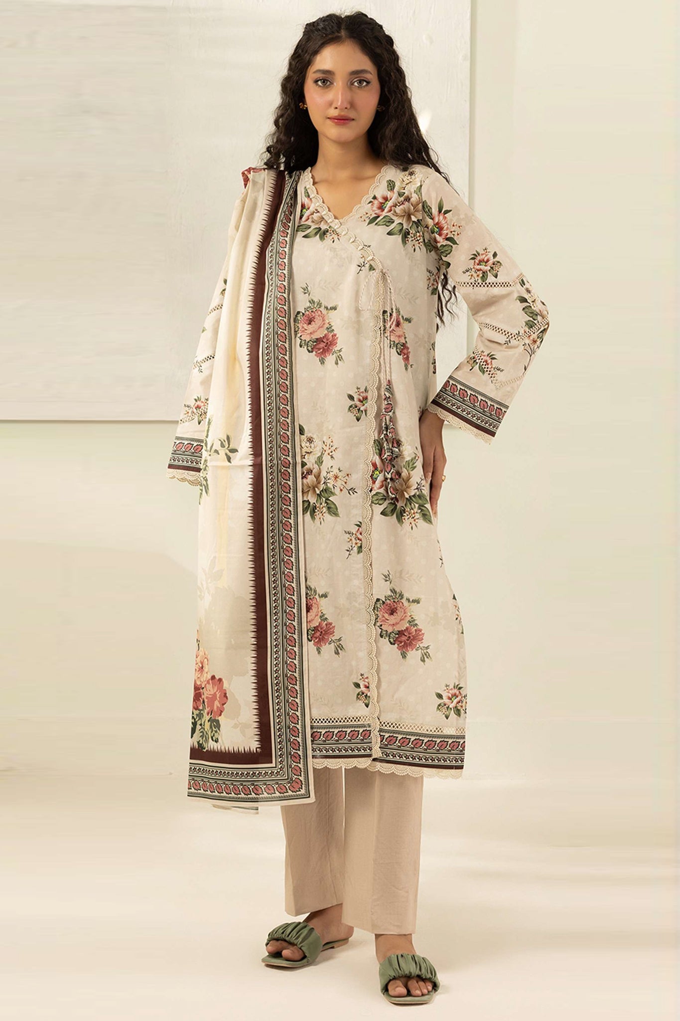 Zellbury Unstitched 3 Piece Digital Printed Lawn Suit-WUS26X30618