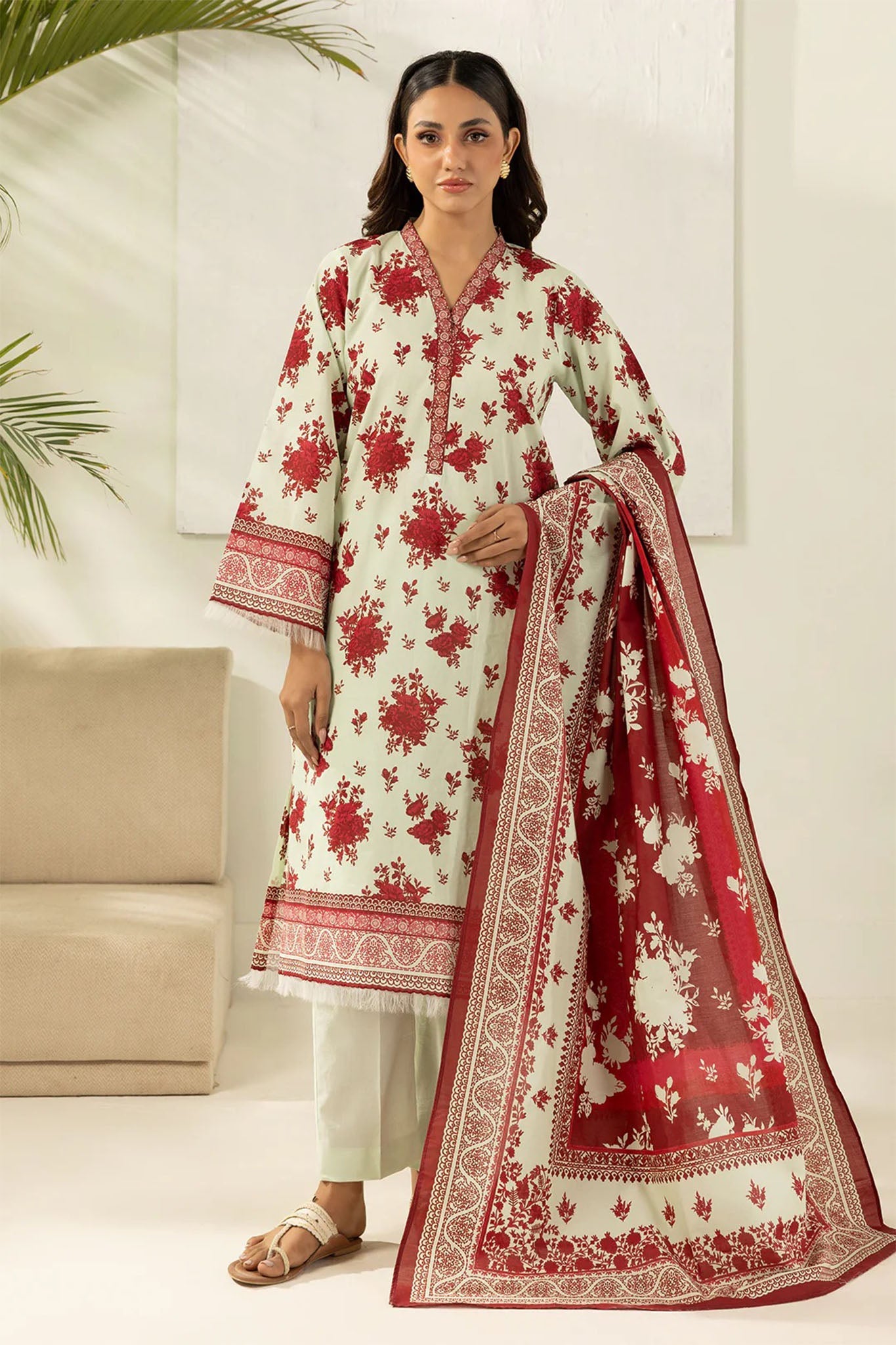 Zellbury Unstitched 3 Piece Lawn Vol-03 Suit-WUS26X30699