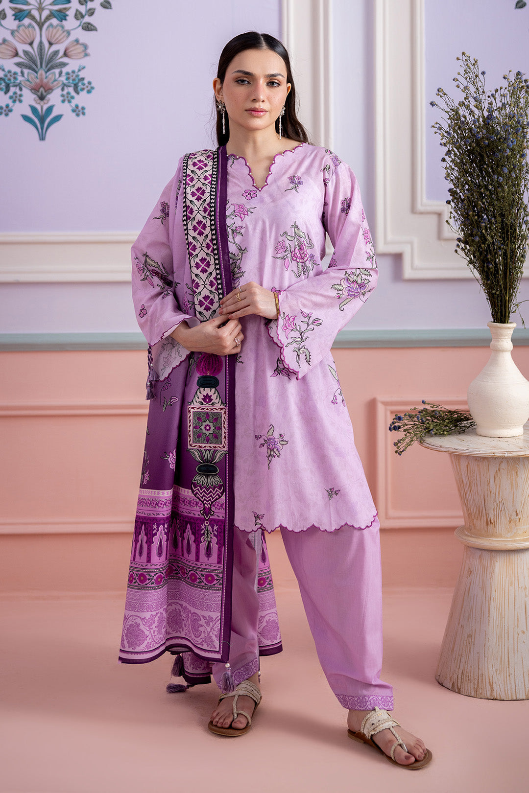 Zellbury Unstitched 3 Piece Lawn Edit 4 Suit-WUS26X30887