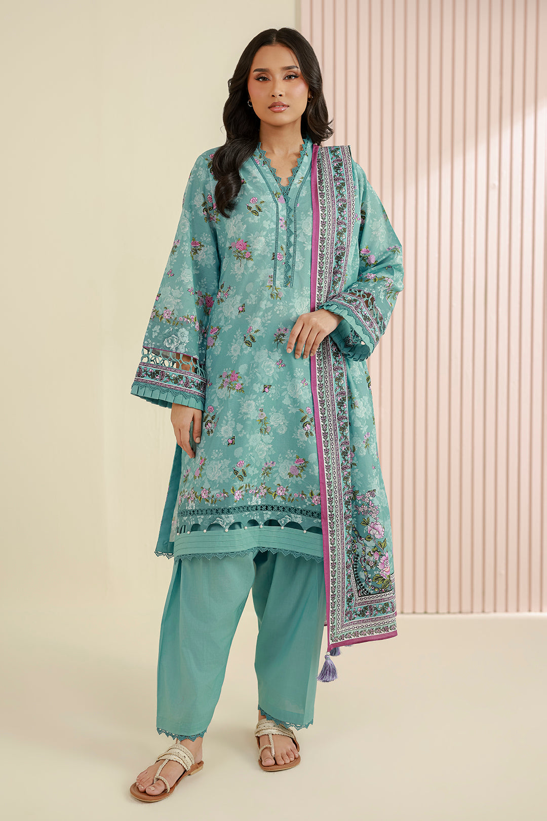 Zellbury Unstitched 3 Piece Lawn Edit 4 Suit-WUS26X30951