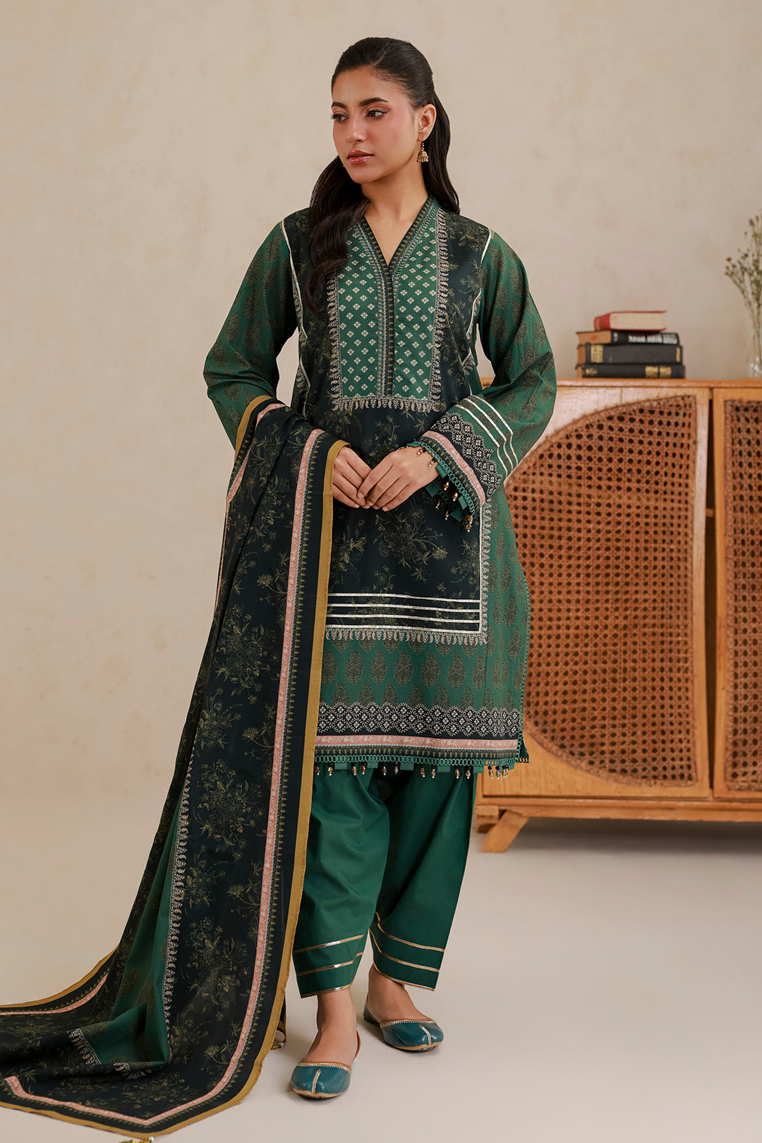 Zellbury Unstitched 3 Piece Lawn Edit 4 Suit-WUS26X31019