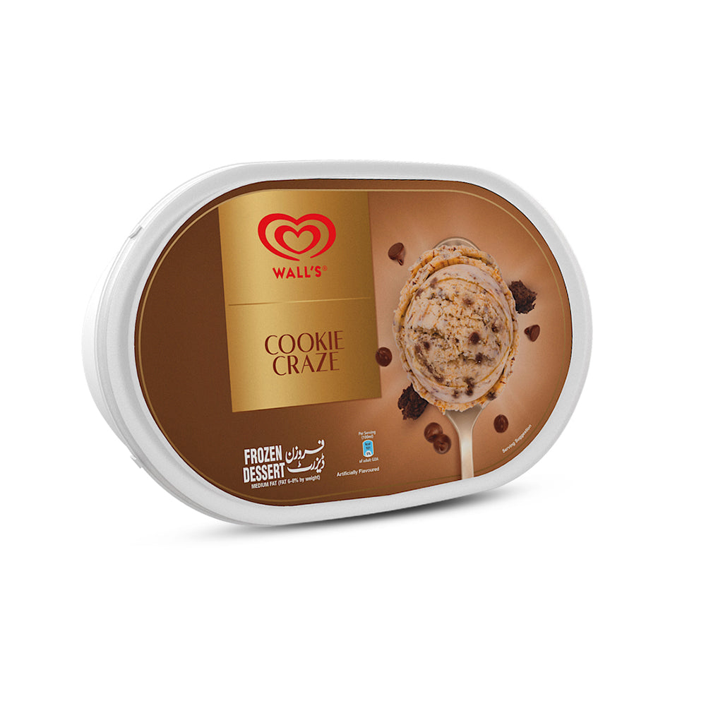 Walls Cookie Craze Ice Cream Tub 750ml - Snapcart.pk