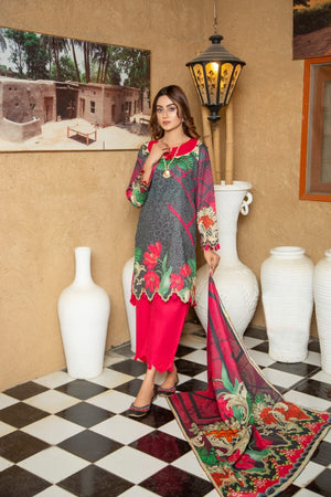 Shab-E-Afroz By Sub Rang Unstitched Digital Premium Printed 3-Pc Lawn Collection'22 Vol-02 (Article # 10)