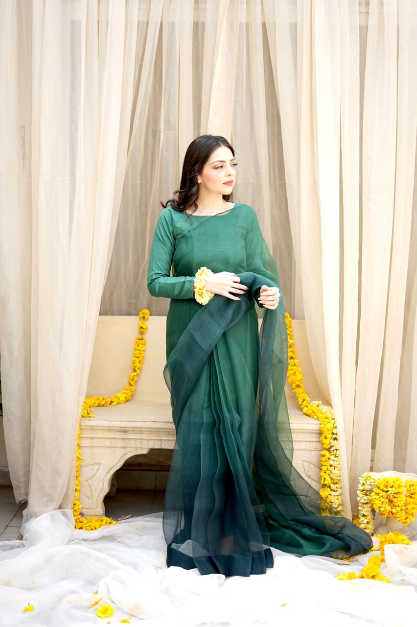 Pashma Khan Stitched Luxury Saree Collection'2025-Zárgul