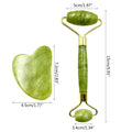 Facial Beauty - Pack Of Jade Face Roller & Gua Sha