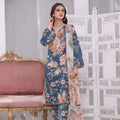 Feathers Unstitched 3 Piece Summer Collection-SHAMS-U-NISA-FT203