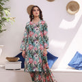 Feathers Unstitched 3 Piece Summer Collection-CLASSIC ALLEY-FT220
