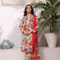 Feathers Unstitched 3 Piece Summer Collection-VIBRANT FLICK-FT223