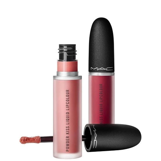 Mac Kiss It Twice Powderkiss Liquid Lipstick Mull It over 989+Sweetie 995