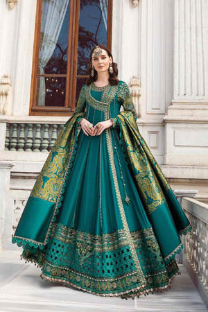 Maria b Unstitched Linen | Emerald Green DL-1107