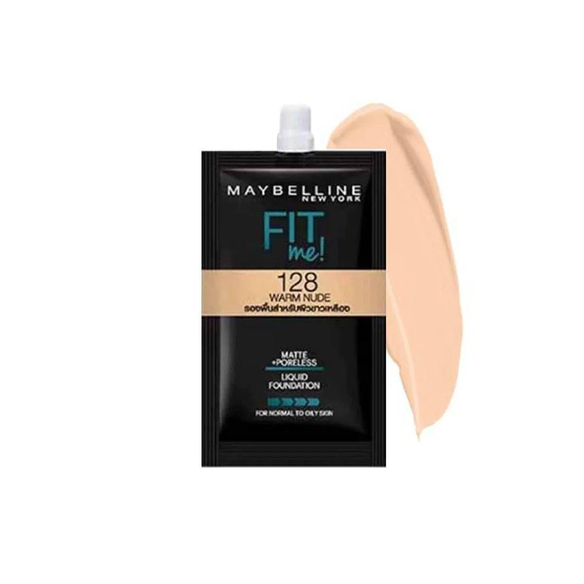 Maybelline Fit Me Matte & Poreless Liquid Foundation 128 Warm 5Ml - My Store