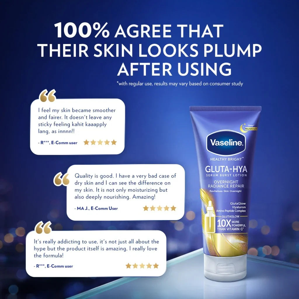 Vaseline - Gluta-HYA lotion Overnight Radiance Repair - 330ml