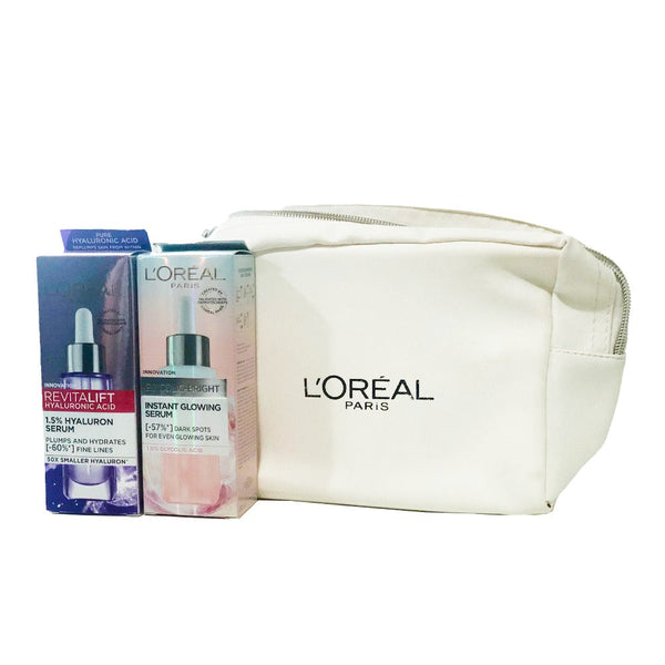 Loreal Glycolic Acid+hyaluronic Acid Serum Promo Pack - Snapcart.pk