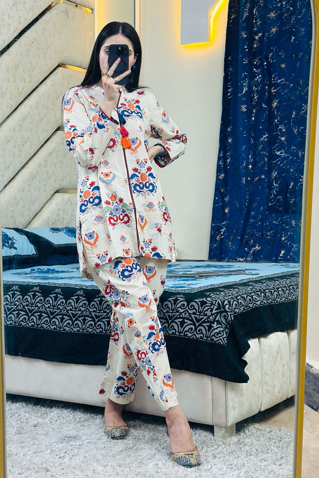 Urban Cut 2 Piece Cotton Printed Co- Ord Set