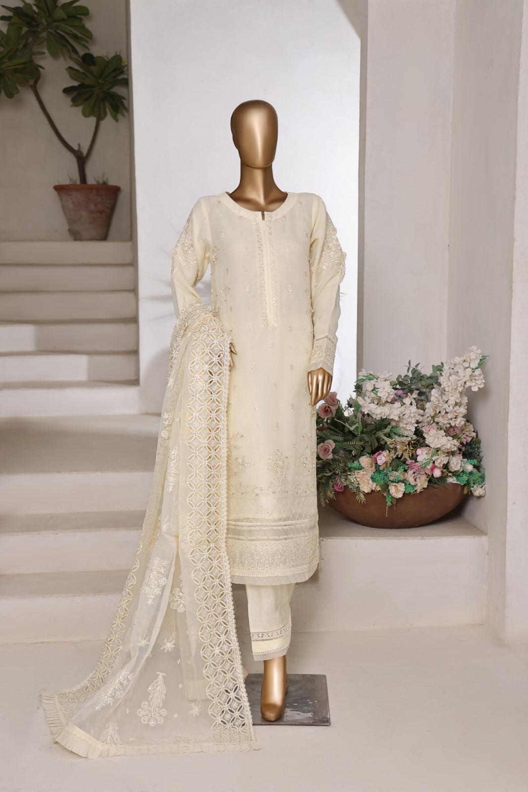 Shehnai By Dr Haris Stitched 3 Piece Formals Collection-Rtw-004