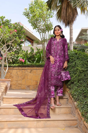 Hermosa By Dr Haris Semi Stitched Formals Collection-(Complimentary Clutch & Jewellery)-Her-004