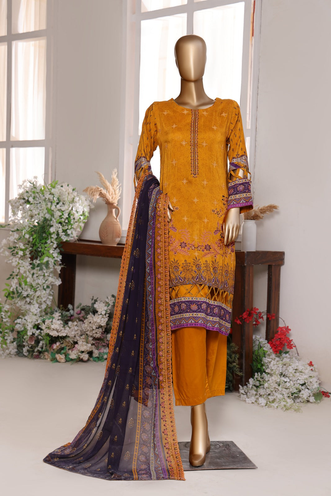 Pareesa By Dr Haris Unstitched 3 Piece Viscose Collection-Par-002