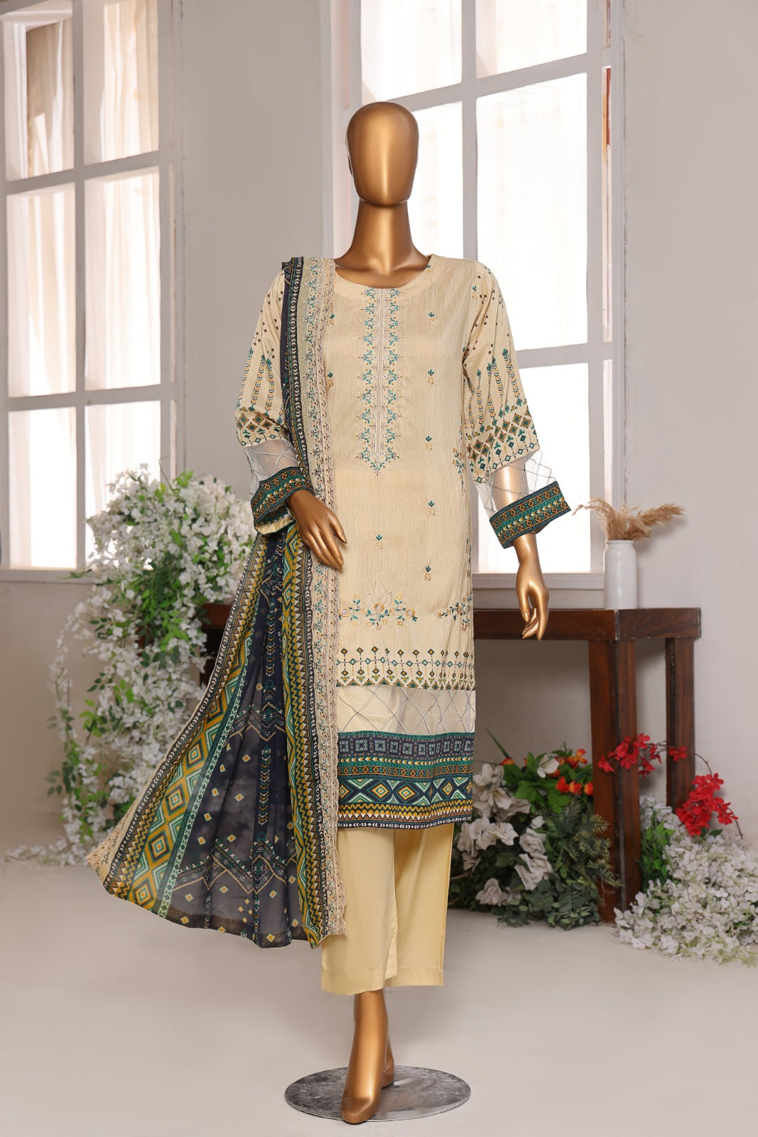 Pareesa By Dr Haris Unstitched 3 Piece Viscose Collection-Par-001