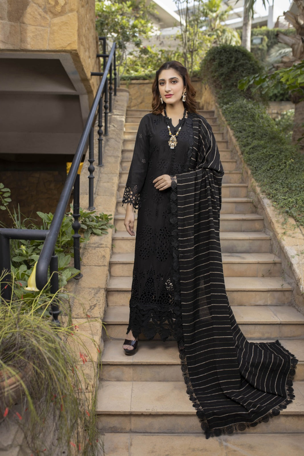 Nissa By Dr Haris Unstitched 3 Piece Viscose Collection-Nis-004