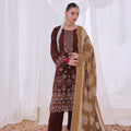 Alif By Dr Haris Unstitched 3 Piece Winter Collection-Alf-001