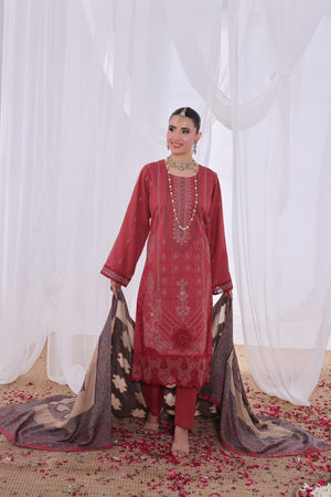 Alif By Dr Haris Unstitched 3 Piece Winter Collection-Alf-002