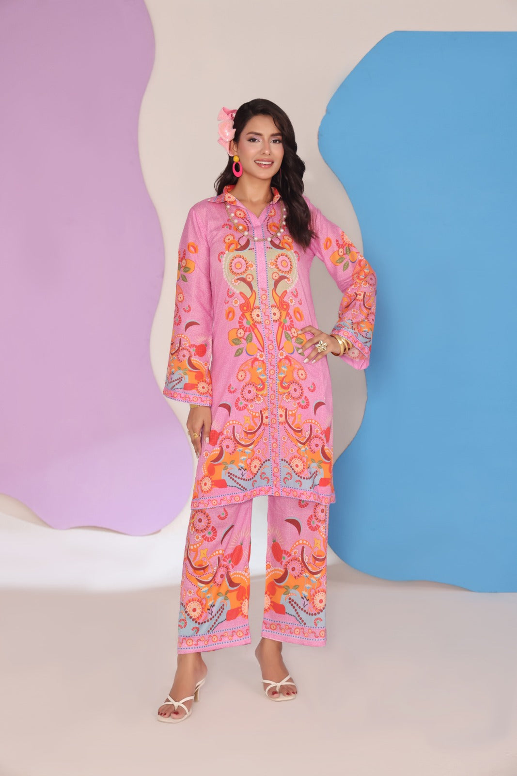 Working Women By Dr Haris Unstitched 2 Piece Vol-03 Collection-Wwd-023